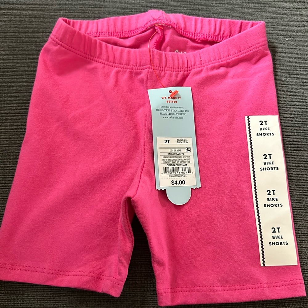 Cat and Jack bike shorts 2T bundle